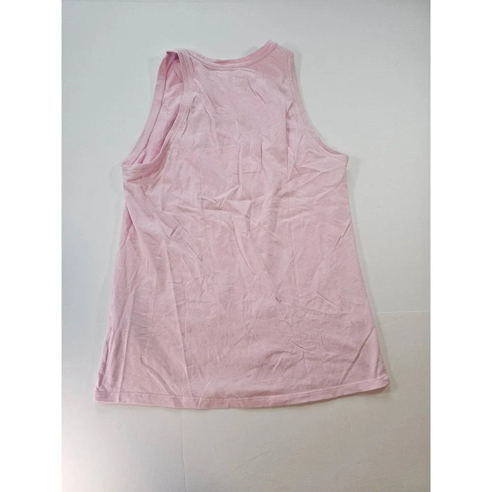 Nike Tank Top Women Small Pink Floral Swoosh Dri-FIT Athletic Tee